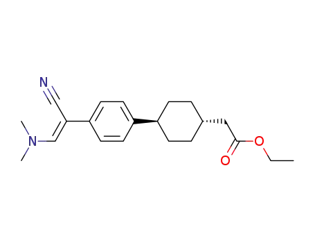 시클로 헥산 아세트산, 4- [4-[(1Z) -1- 시아 노 -2- (디메틸 아미노)에 테닐] 페닐]-, 에틸 에스테르, 트랜스-