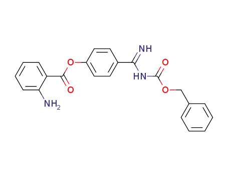 Molecular Structure of 88399-17-1 (Carbamic acid, [[4-[(2-aminobenzoyl)oxy]phenyl]iminomethyl]-,
phenylmethyl ester)