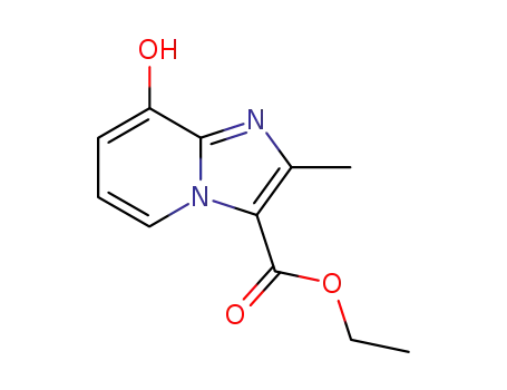Molecular Structure of 173530-73-9 (Ethyl8-hydroxy-2-MethyliMidazo[1,2-a]pyridine-3-carboxylate)