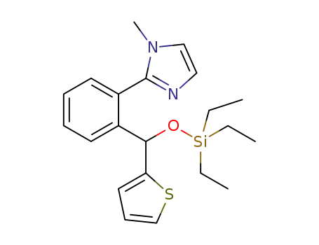 1-methyl-2-[2-(thiophen-2-yl-triethylsilanyloxy-methyl)-phenyl]-1H-imidazole