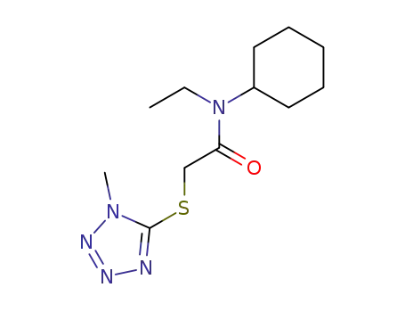 N-cyclohexyl-N-ethyl-2-(1-methyltetrazol-5-yl)sulfanylacetamide