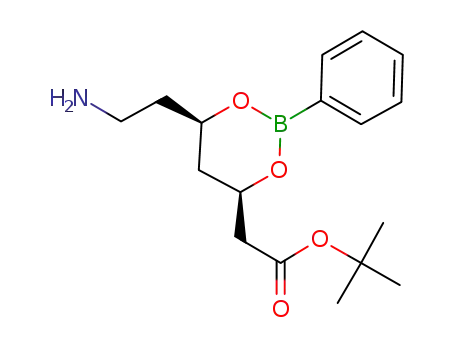 tert-butyl 2-((4R,6R)-6-(2-aminoethyl)-2-phenyl-1,3,2-dioxaborinan-4-yl)acetate