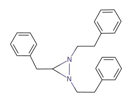 1,2-bis(2-phenylethyl)-3-(phenylmethyl)diaziridine