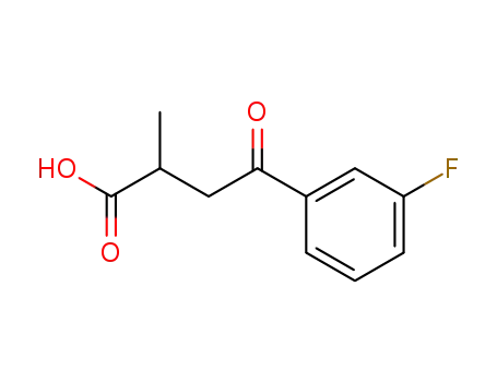 Molecular Structure of 75380-94-8 (2-METHYL-4-OXO-4-(3'-FLUOROPHENYL)BUTYRIC ACID)