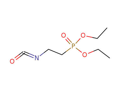 Molecular Structure of 51556-68-4 (Phosphonic acid, (2-isocyanatoethyl)-, diethyl ester)