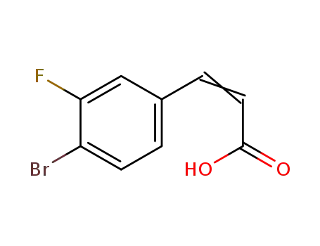 Molecular Structure of 923266-17-5 (3-(4-BroMo-3-fluorophenyl)acrylic acid)