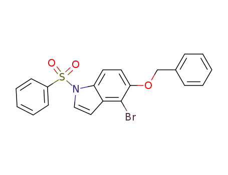 4-bromo-5-(benzyloxy)-1-(phenylsulfonyl)-1H-indole