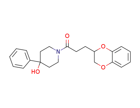 Molecular Structure of 62590-75-4 (4-Piperidinol,
1-[3-(2,3-dihydro-1,4-benzodioxin-2-yl)-1-oxopropyl]-4-phenyl-)
