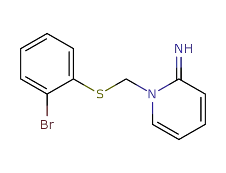 Molecular Structure of 54257-91-9 (2(1H)-Pyridinimine, 1-[[(2-bromophenyl)thio]methyl]-)