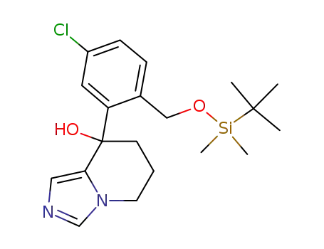 8-[2-(tert-butyl-dimethyl-silanyloxymethyl)-5-chloro-phenyl]-5,6,7,8-tetrahydro-imidazo[1,5-a]pyridin-8-ol