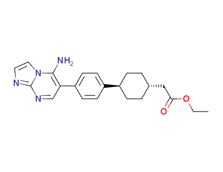 Cyclohexaneacetic acid, 4-[4-(7-aMinopyrazolo[1,5-a]pyriMidin-6-yl)phenyl]-, ethyl ester, trans-