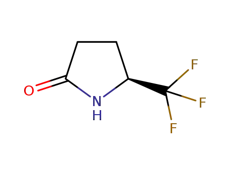 Molecular Structure of 1287211-10-2 ((5S)-5-(trifluoroMethyl)-2-Pyrrolidinone)