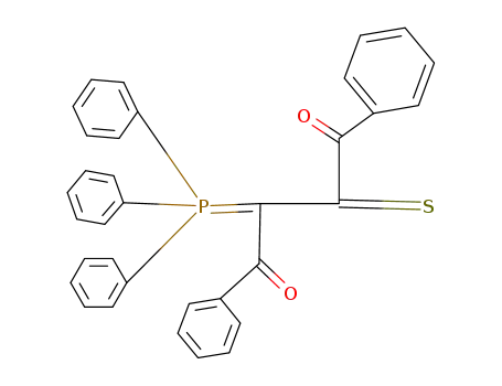 Molecular Structure of 72596-55-5 (1,4-diphenyl-2-thioxo-3-(triphenylphosphoranylidene)butane-1,4-dione)