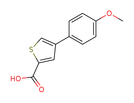 Molecular Structure of 82437-74-9 (4-(4-METHOXYPHENYL)THIOPHENE-2-CARBOXYLIC ACID)