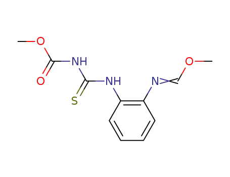 Carbamic acid,
[[[2-[(methoxymethylene)amino]phenyl]amino]thioxomethyl]-, methyl
ester