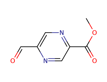 Pyrazinecarboxylic acid, 5-formyl-, methyl ester (9CI)