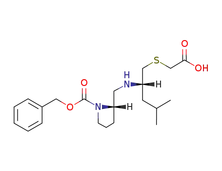 <S-(R<sup>*</sup>,R<sup>*</sup>)>-phenylmethyl 2-<<<1-<<(carboxymethyl)thio>methyl>-3-methylbutyl>amino>methyl>-1-pyrrolidinecarboxylate