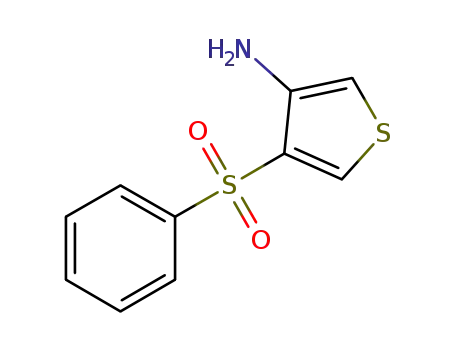 Molecular Structure of 175201-60-2 (4-(PHENYLSULFONYL)THIOPHEN-3-AMINE)