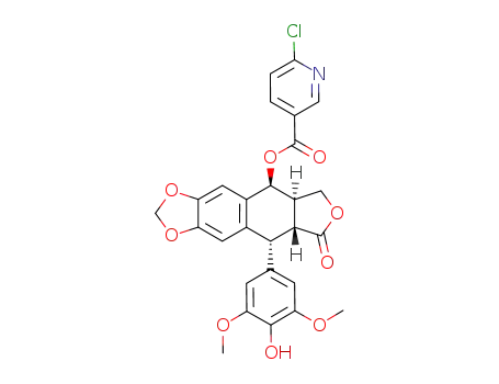 Molecular Structure of 888029-93-4 (C<sub>27</sub>H<sub>22</sub>ClNO<sub>9</sub>)