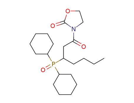3-(3-dicyclohexylphosphinoylheptanoyl)oxazolidin-2-one