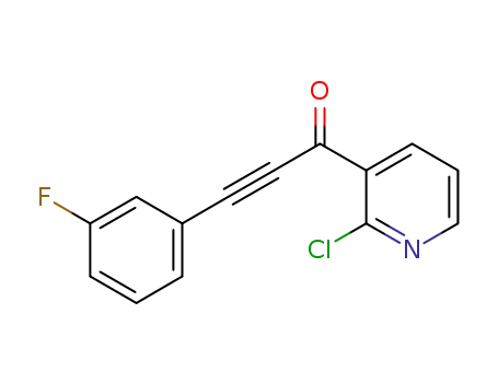 Molecular Structure of 1146523-97-8 (1-(2-chloropyridin-3-yl)-3-(3-fluorophenyl)prop-2-yn-1-one)