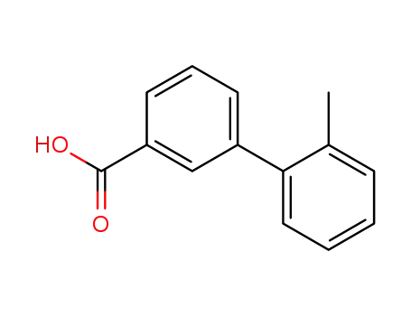 Molecular Structure of 168618-44-8 (2'-METHYLBIPHENYL-3-CARBOXYLIC ACID)
