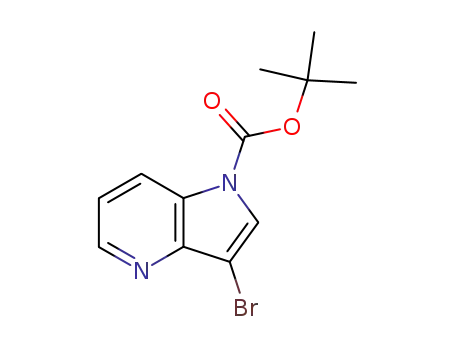 Molecular Structure of 192189-15-4 (1-Boc-3-broMo-1H-pyrrolo[3,2-b]pyridine)