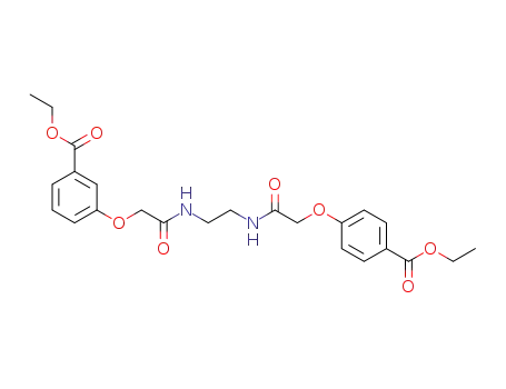 Molecular Structure of 944447-01-2 (ethyl 3-{2-[(2-{[(4-carboxyphenoxy)acetyl]amino}ethyl)amino]-2-oxoethoxy}benzoate)