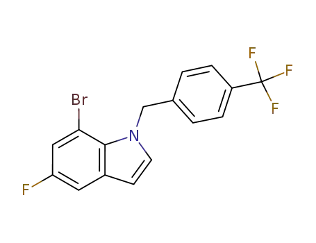 7-bromo-5-fluoro-1-[4-trifluoromethyl-benzyl]-1H-indole