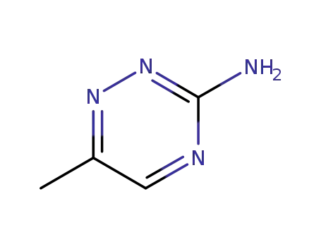Molecular Structure of 18915-36-1 (1,2,4-Triazin-3-amine,6-methyl-(9CI))