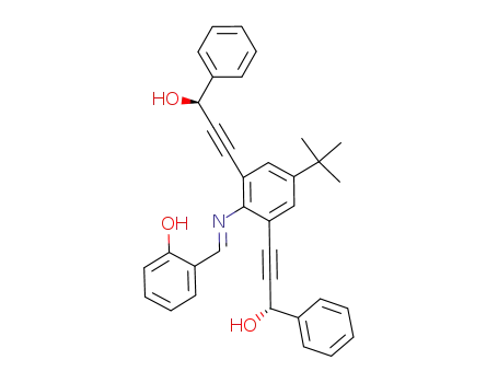 (1S,1'S)-3,3'-(5-tert-butyl-2-((E)-2-hydroxybenzylidene-amino)-1,3-phenylene)bis(1-phenylprop-2-yn-1-ol)