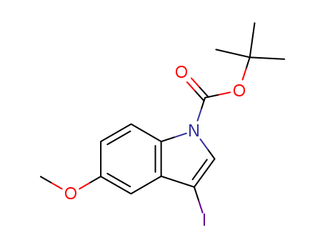 TERT-BUTYL 3-IODO-5-METHOXY-1H-INDOLE-1-CARBOXYLATE  CAS NO.192189-10-9