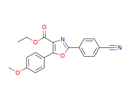 2-(4-cyanophenyl)-5-(4-methoxyphenyl)oxazole-4-carboxylic acid ethyl ester