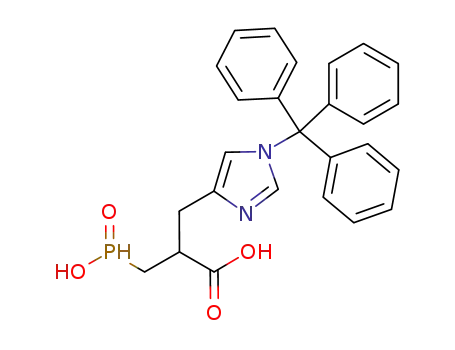 3-hydroxyphosphinoyl-2-(1-trityl-1H-imidazol-4-ylmethyl)acrylic acid