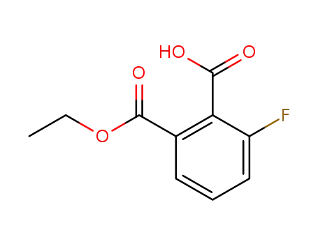 Molecular Structure of 1158357-44-8 (2-(ethoxycarbonyl)-6-fluorobenzoic acid)