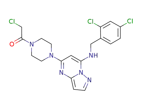 C<sub>19</sub>H<sub>19</sub>Cl<sub>3</sub>N<sub>6</sub>O