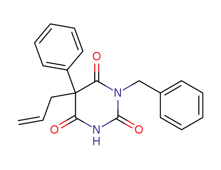 Molecular Structure of 73680-96-3 (5-Allyl-1-benzyl-5-phenylbarbituric acid)