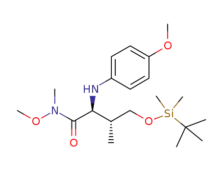 (3R)-4-{[tert-butyl(dimethyl)silyl]oxy}-N-methoxy-N<sub>2</sub>-(4-methoxyphenyl)-N-methyl-L-valinamide