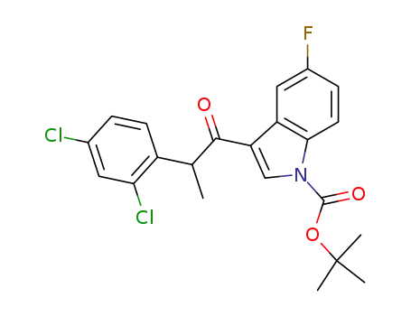 3-[2-(2,4-dichloro-phenyl)-propionyl]-5-fluoro-indole-1-carboxylic acid tert-butyl ester