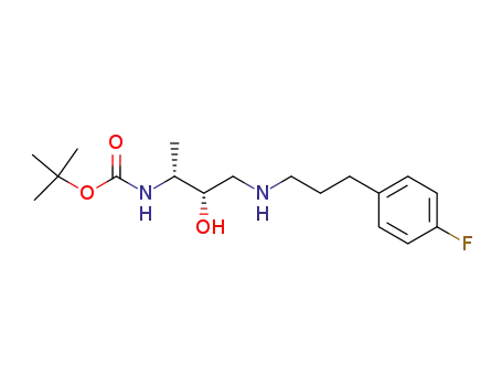 tert-butyl ((1R,2S)-3-{[3-(4-fluorophenyl)propyl]amino}-2-hydroxy-1-methylpropyl)carbamate