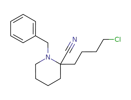 N-benzyl-2-(4-chlorobutyl)-2-cyanopiperidine