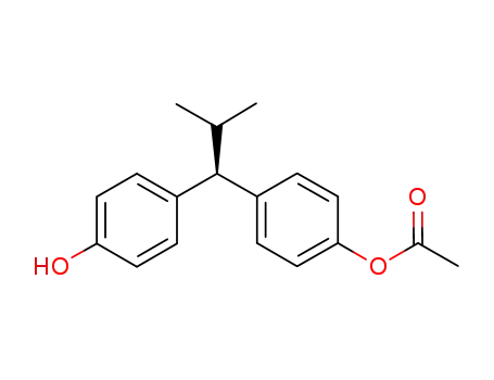 4-(1-(4-hydroxyphenyl)-2-methylpropyl)phenyl acetate
