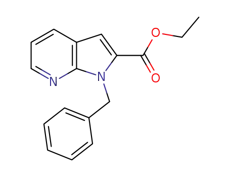 Molecular Structure of 920978-91-2 (1H-Pyrrolo[2,3-b]pyridine-2-carboxylic acid, 1-(phenylmethyl)-, ethyl ester)