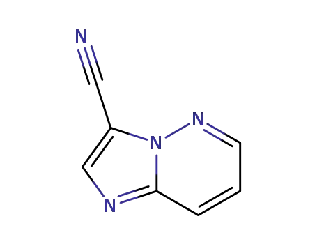 Molecular Structure of 72090-82-5 (IMidazo[1,2-b]pyridazine-3-carbonitrile)