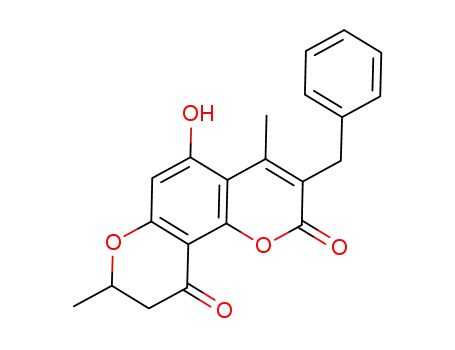 3-benzyl-5-hydroxy-4,8-dimethyl-8,9-dihydro-2H,10H-pyrano[2,3-f]chromene-2,10-dione