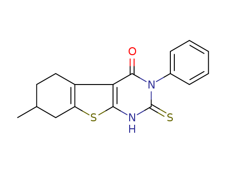 2-MERCAPTO-7-METHYL-3-PHENYL-5,6,7,8-TETRAHYDRO-3H-BENZO[4,5]THIENO[2,3-D]PYRIMIDIN-4-ONE