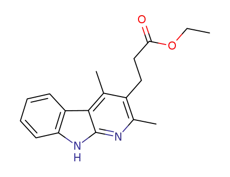 Molecular Structure of 629610-64-6 (1H-Pyrido[2,3-b]indole-3-propanoic acid, 2,4-dimethyl-, ethyl ester)