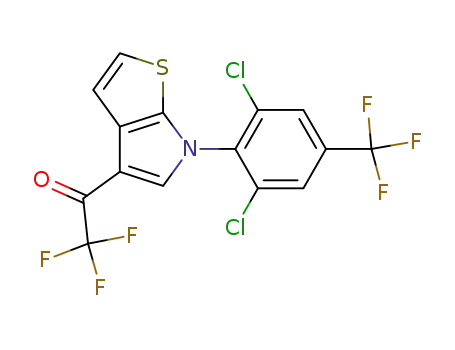1-[6-(2,6-dichloro-4-trifluoromethyl-phenyl)-6H-thieno[2,3-b]pyrrol-4-yl]-2,2,2-trifluoro-ethanone