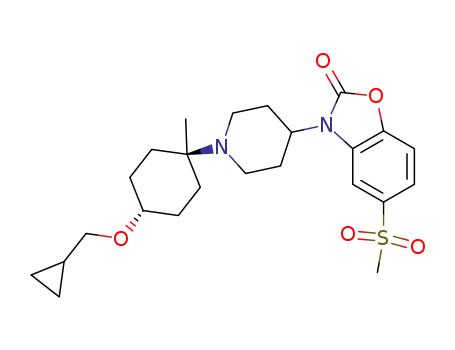 3-(1-{trans-4-[(cyclopropylmethyl)oxy]-1-methylcyclohexyl}-4-piperidinyl)-5-(methylsulfonyl)-1,3-benzoxazol-2(3H)-one