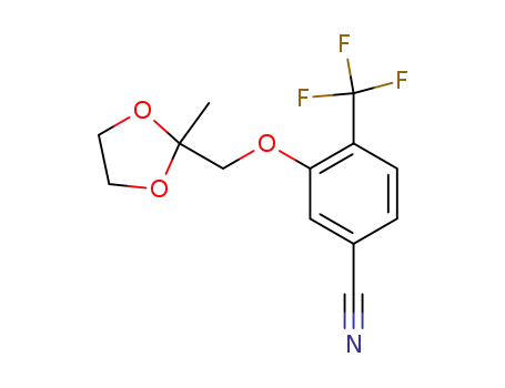 3-[(Methyl-1,3-dioxolan-2-yl)methoxy]-4-(trifluoromethyl)benzonitrile